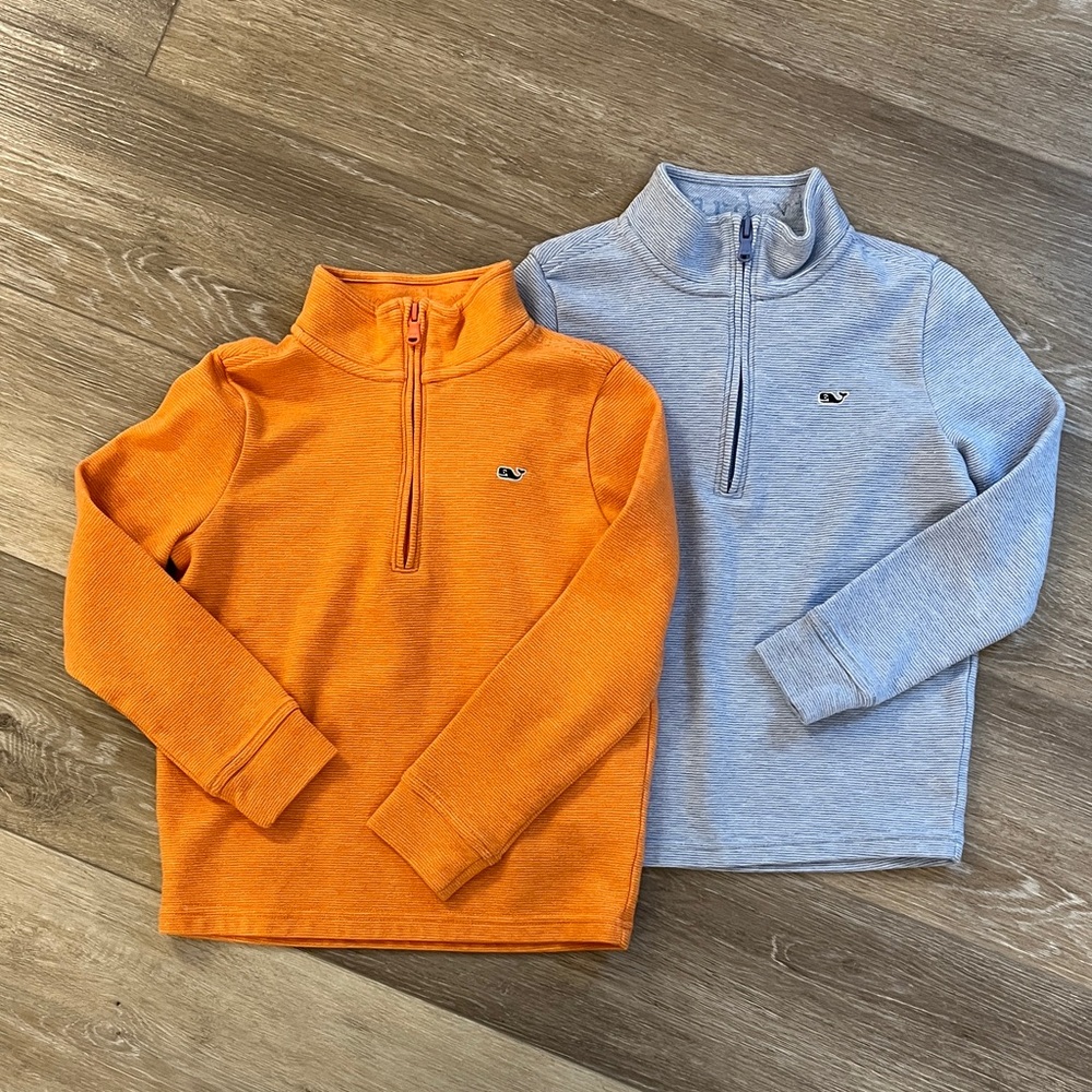 Vineyard Vines Saltwater Quarter-Zip Pullovers - Lot of 2